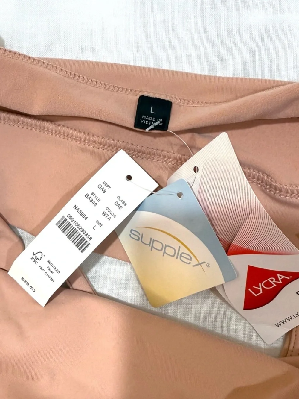 J. Crew Nude/Tan Crossback Sports Bra in Signature Flex BA346